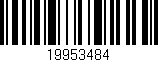 Código de barras (EAN, GTIN, SKU, ISBN): '19953484'