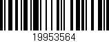 Código de barras (EAN, GTIN, SKU, ISBN): '19953564'