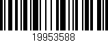 Código de barras (EAN, GTIN, SKU, ISBN): '19953588'