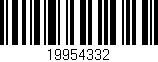 Código de barras (EAN, GTIN, SKU, ISBN): '19954332'