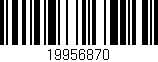 Código de barras (EAN, GTIN, SKU, ISBN): '19956870'