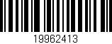 Código de barras (EAN, GTIN, SKU, ISBN): '19962413'