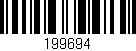 Código de barras (EAN, GTIN, SKU, ISBN): '199694'