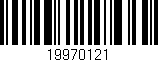 Código de barras (EAN, GTIN, SKU, ISBN): '19970121'