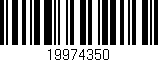 Código de barras (EAN, GTIN, SKU, ISBN): '19974350'