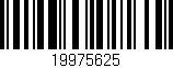 Código de barras (EAN, GTIN, SKU, ISBN): '19975625'
