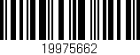 Código de barras (EAN, GTIN, SKU, ISBN): '19975662'