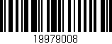 Código de barras (EAN, GTIN, SKU, ISBN): '19979008'