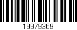 Código de barras (EAN, GTIN, SKU, ISBN): '19979369'