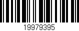 Código de barras (EAN, GTIN, SKU, ISBN): '19979395'