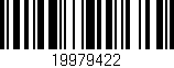 Código de barras (EAN, GTIN, SKU, ISBN): '19979422'