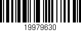 Código de barras (EAN, GTIN, SKU, ISBN): '19979630'