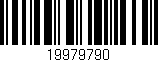 Código de barras (EAN, GTIN, SKU, ISBN): '19979790'