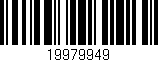 Código de barras (EAN, GTIN, SKU, ISBN): '19979949'