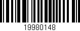 Código de barras (EAN, GTIN, SKU, ISBN): '19980148'