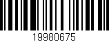 Código de barras (EAN, GTIN, SKU, ISBN): '19980675'