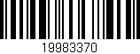 Código de barras (EAN, GTIN, SKU, ISBN): '19983370'