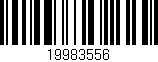 Código de barras (EAN, GTIN, SKU, ISBN): '19983556'