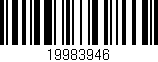 Código de barras (EAN, GTIN, SKU, ISBN): '19983946'
