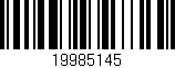 Código de barras (EAN, GTIN, SKU, ISBN): '19985145'