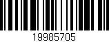 Código de barras (EAN, GTIN, SKU, ISBN): '19985705'