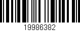 Código de barras (EAN, GTIN, SKU, ISBN): '19986382'