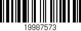 Código de barras (EAN, GTIN, SKU, ISBN): '19987573'