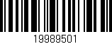Código de barras (EAN, GTIN, SKU, ISBN): '19989501'