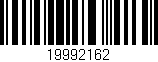 Código de barras (EAN, GTIN, SKU, ISBN): '19992162'