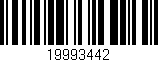 Código de barras (EAN, GTIN, SKU, ISBN): '19993442'