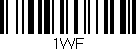 Código de barras (EAN, GTIN, SKU, ISBN): '1WF'