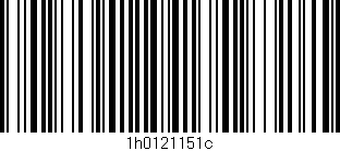 Código de barras (EAN, GTIN, SKU, ISBN): '1h0121151c'