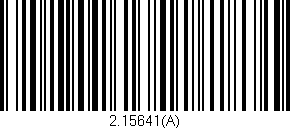 Código de barras (EAN, GTIN, SKU, ISBN): '2.15641(A)'