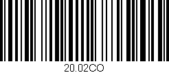 Código de barras (EAN, GTIN, SKU, ISBN): '20.02CO'