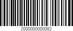 Código de barras (EAN, GTIN, SKU, ISBN): '2000000000082'