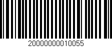 Código de barras (EAN, GTIN, SKU, ISBN): '20000000010055'
