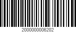 Código de barras (EAN, GTIN, SKU, ISBN): '2000000006202'