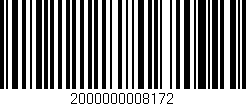 Código de barras (EAN, GTIN, SKU, ISBN): '2000000008172'