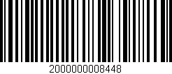 Código de barras (EAN, GTIN, SKU, ISBN): '2000000008448'