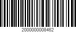 Código de barras (EAN, GTIN, SKU, ISBN): '2000000008462'