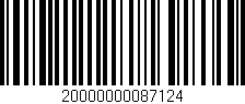 Código de barras (EAN, GTIN, SKU, ISBN): '20000000087124'