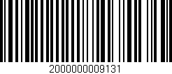 Código de barras (EAN, GTIN, SKU, ISBN): '2000000009131'