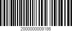 Código de barras (EAN, GTIN, SKU, ISBN): '2000000009186'