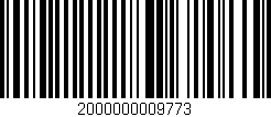 Código de barras (EAN, GTIN, SKU, ISBN): '2000000009773'
