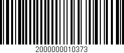 Código de barras (EAN, GTIN, SKU, ISBN): '2000000010373'