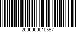 Código de barras (EAN, GTIN, SKU, ISBN): '2000000010557'