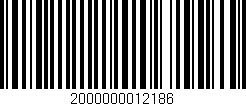 Código de barras (EAN, GTIN, SKU, ISBN): '2000000012186'