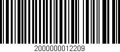 Código de barras (EAN, GTIN, SKU, ISBN): '2000000012209'