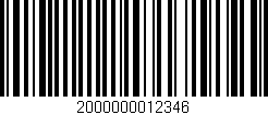 Código de barras (EAN, GTIN, SKU, ISBN): '2000000012346'