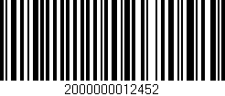 Código de barras (EAN, GTIN, SKU, ISBN): '2000000012452'